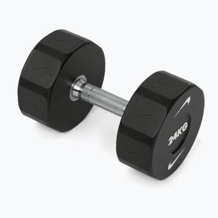 Chromovaná činka Nike Strength Pro Urethane Dumbbell 24 kg black/white