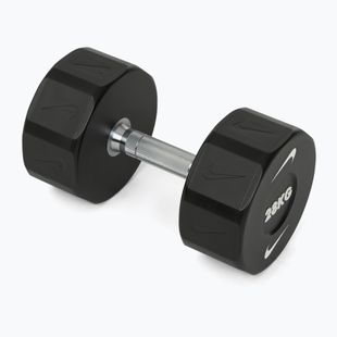Chromovaná činka Nike Strength Pro Urethane Dumbbell 28 kg black/white