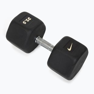 Pogumovaná činka Nike Strength Hex Dumbbell 32,5 kg black/white