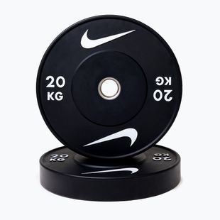 Olympijské bumperové závaží Nike Strength Rubber Bumper Plates 20 kg black/white