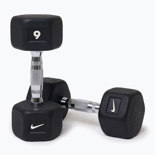 Činky Nike Strength Hex Dumbbell 2 x 9 kg black/white