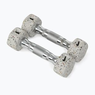 Činky Nike Strength Grind Hex Dumbbell 2 x 1 kg wolf grey