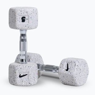 Činky Nike Strength Grind Hex Dumbbell 2 x 5 kg wolf grey