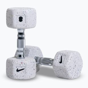 Činky Nike Strength Grind Hex Dumbbell 2 x 8 kg wolf grey