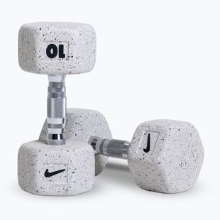 Činky Nike Strength Grind Hex Dumbbell 2 x 10 kg wolf grey