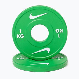 Olympijské kotouče Nike Strength Change Plates 2 x 1 kg green/white