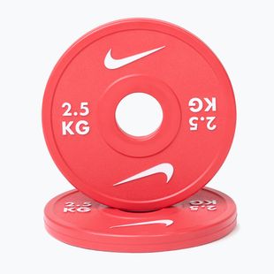 Olympijské kotouče Nike Strength Change Plates 2 x 2,5 kg red/white