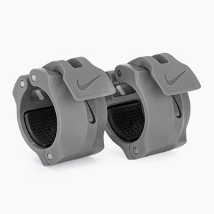 Svorky na činku Nike Strength Barbell Collars 2 pcs. grey/black