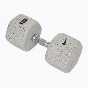 Gumová činka Nike Strength Grind Dumbbell 27,5 kg wolf grey