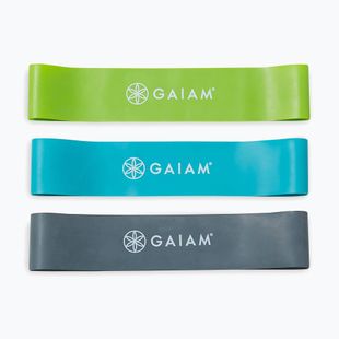Sada posilovacích odporových gum Zestaw Gaiam Restore Mini Band Kit 3 szt. green/blue/navy