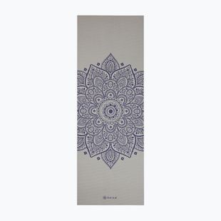 Jógová podložka Gaiam Sustained Yoga grey sundial flower