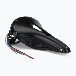 Cyklistické sedlo Brooks England Flyer Carved black