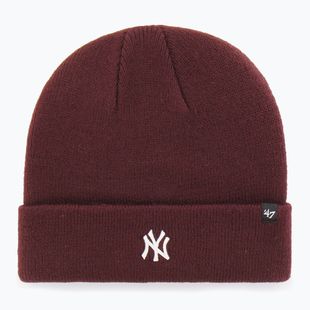Zimní čepice 47 Brand MLB New York Yankees Centerfield dark maroon