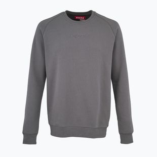 Pánská mikina CCM Core Fleece Crew dark grey heather