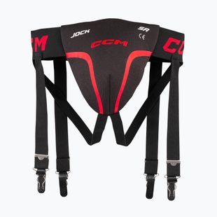 Dětský suspenzor CCM Jock Combo YTH black/red