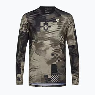 Pánské cyklistické tričko Longsleeve Fox Racing Flexair Ascent Pulse sand