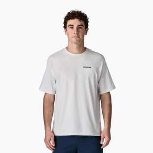 Pánské trekingové tričko Patagonia P-6 Logo Responsibili-Tee white