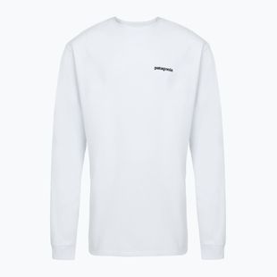 Pánské tričko Patagonia P-6 Logo Responsibili Longsleeve white