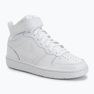 Dětské boty Nike Court Borough Mid 2 white/white/white