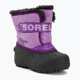 Juniorské sněhule Sorel Snow Commander gumdrop/purple violet