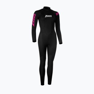 Dámský plavecký neopren Zoggs Ow Multix Vl 2.5 mm black/pink