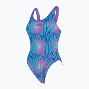 Dámské jednodílné plavky Zoggs Swim Crazy Masterback swim crazy print