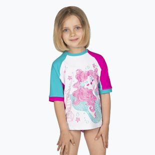 Dětské plavecké tričko  Mares Rashguard Shield Kid magenta