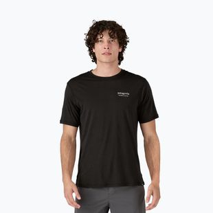 Pánské tričko Patagonia Cap Cool Merino Blend Graphic Shirt heritage header/black