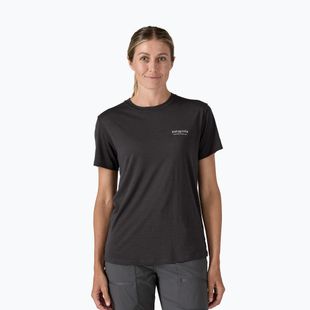 Dámské tričko Patagonia Cap Cool Merino Blend Graphic Shirt heritage header/black