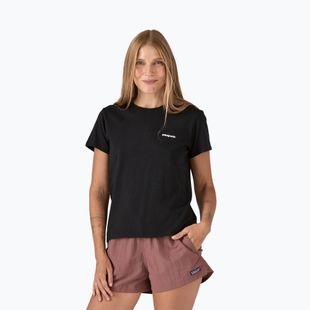 Dámské tričko Patagonia P-6 Logo Responsibili-Tee black
