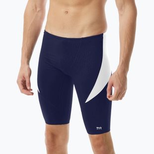 Pánské plavecké jammery TYR Durafast Elite Curve Splice Hexa Jammer navy/white