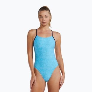 Dámské jednodílné plavky TYR Durafast Elite Lapped Cutoutfit light blue/aqua