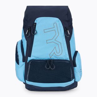 Plavecký batoh TYR Alliance Team 45 l light blue/navy