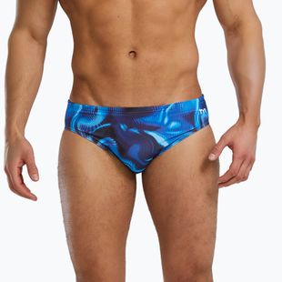 Pánské plavecké slipy TYR Durafast Elite Waveform Brief blue