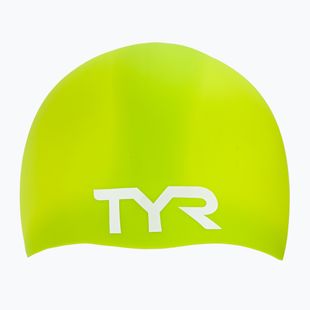 Plavecká čepice TYR Wrinkle Free Silicone limelight