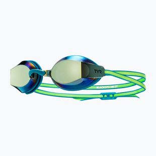 Plavecké brýle TYR Blackops 140 Ev Racing Mirrored turquoise/lime