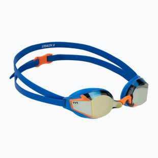 Plavecké brýle TYR Stealth-X Performance Mirrored navy/gold