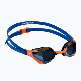 Plavecké brýle TYR Tracer-X RZR Mirrored blue/orange