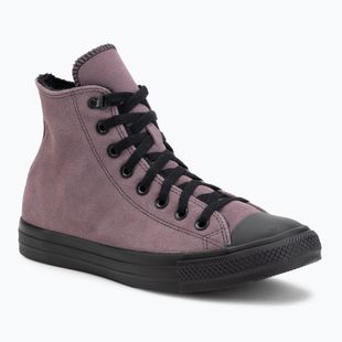 Tenisky Converse Chuck Taylor All Star Hi Suede Faux Fur grey/purple