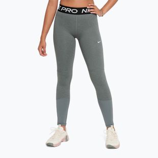 Dětské legíny Nike Pro Dri-FIT carbon heather/white