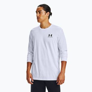 Pánské běžecké tričko longsleeve Under Armour Sportstyle Left Chest  white/black