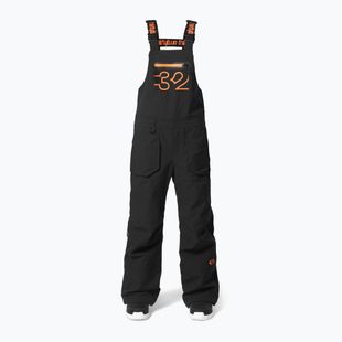 Dětské snowboardové kalhoty ThirtyTwo Youth Basement Bib black/orange