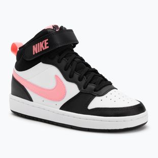 Dětské boty Nike Court Borough Mid 2 black/sunset pulse/white