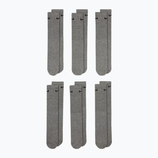 Ponožky Nike Everyday Cushioned 6 párů carbon heather/black
