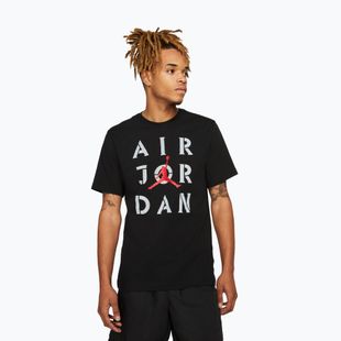 Pánské tričko na lezení  Jordan AJ5 Graphic black/white/gum red