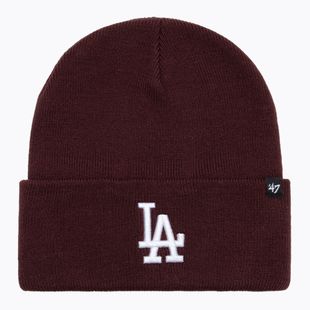 Zimní čepice 47 Brand MLB Los Angeles Dodgers Haymaker dark maroon
