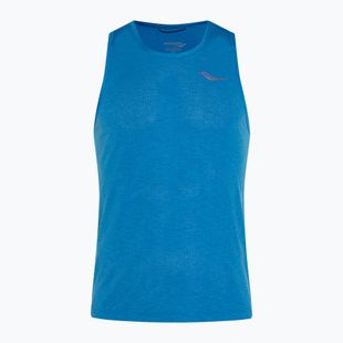 Pánské běžecké tílko tank top tričko   Saucony Stop tričko watch Singlet cobalt heather