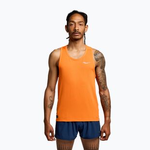 Pánské běžecké tílko Saucony Stopwatch Singlet pepper heather