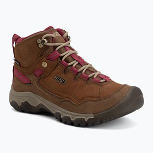 Dámské trekové boty KEEN Targhee IV Mid Wp bison/beaujolais