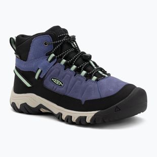 Dětské trekové boty KEEN Targhee IV Mid Waterproof skipper blue/hemlock